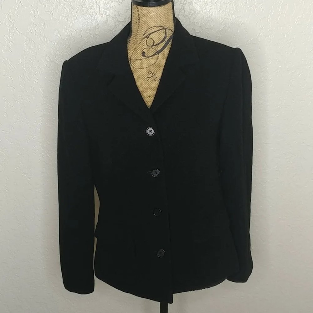 Nordstrom Wool Coat Black Size 8